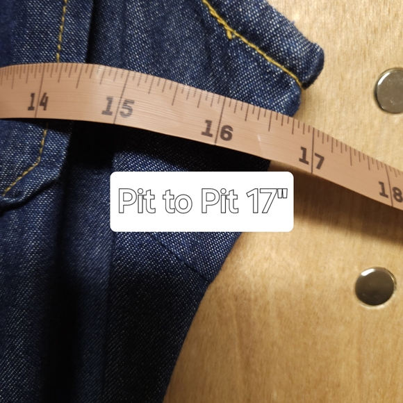 Vintage Forenza  Belted Button-Up Denim  Dress 5-4160-7 Cotton Size 10 Y2K - Picture 3 of 6